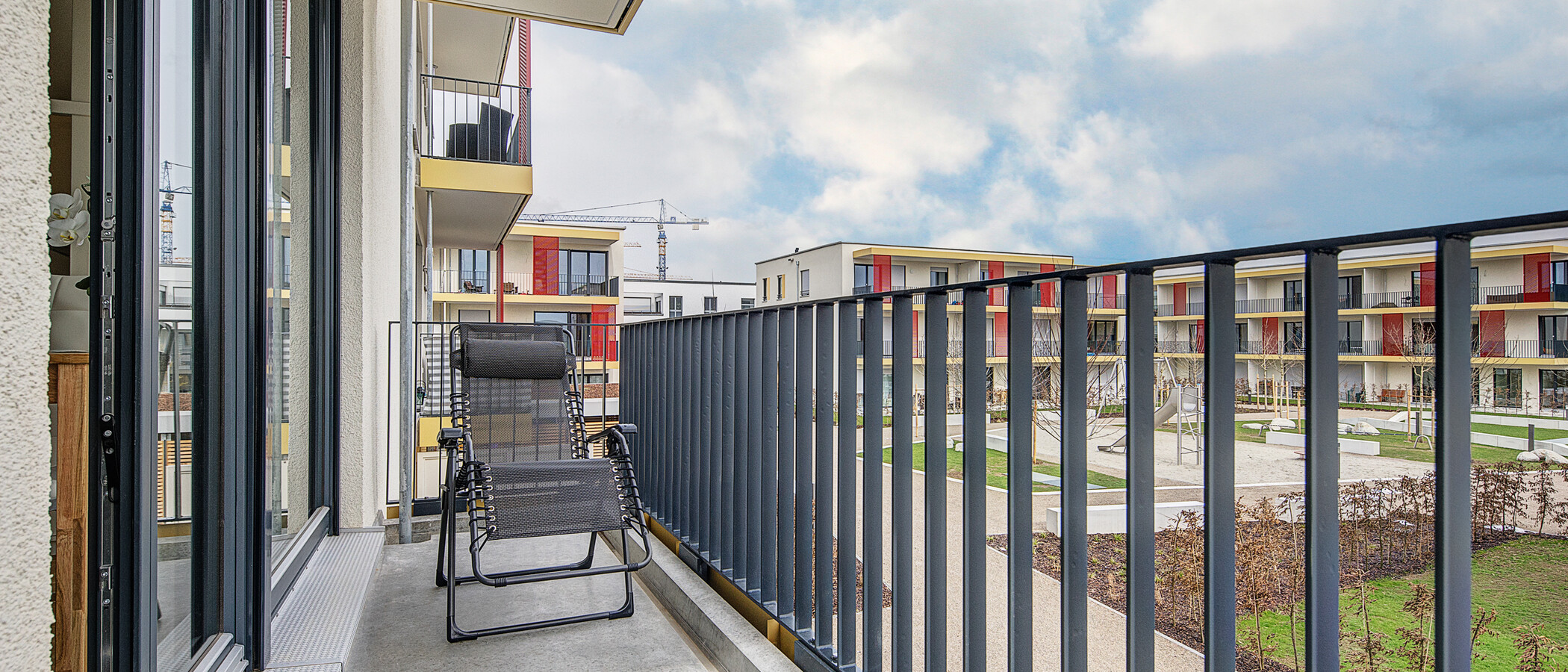 квартира München Messestadt Riem 01 балкон 9927