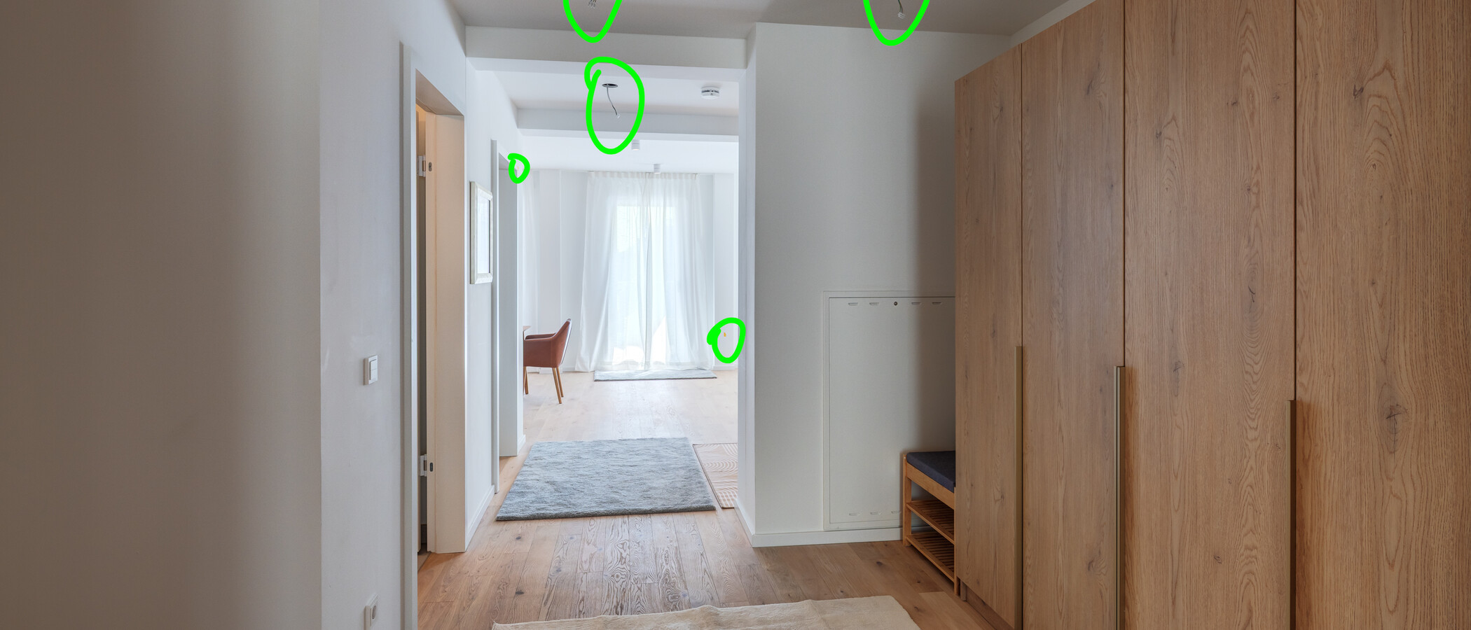 вилла München Schwabing - Domagkpark 01 коридор 995