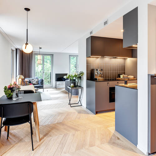 квартира с 1 комнатная | Мюнхен-Herzogpark | 12619