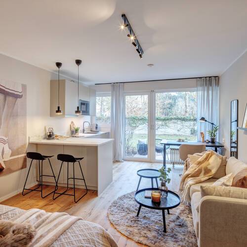 квартира с 1 комнатная | Мюнхен-Schwabing | 14736