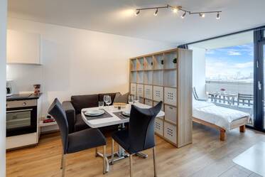 Рядом с BMW: временное проживание в однокомнатной квартире в Schwabing