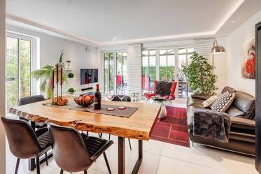 Эксклюзивно меблированная квартира с садом в Schwabing