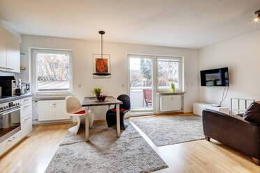Красиво меблированная квартира в Schwabing-West