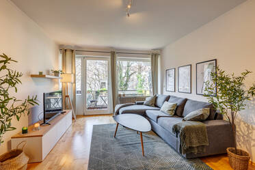Красивая двухкомнатная квартира с уютным балконом