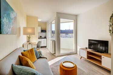 Современная и хорошо спроектированная квартира с балконом