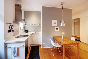 1,5-комнатная квартира в модном районе Obergiesing