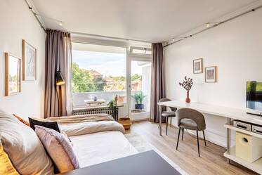 Светлый меблированный квартира в Schwabing