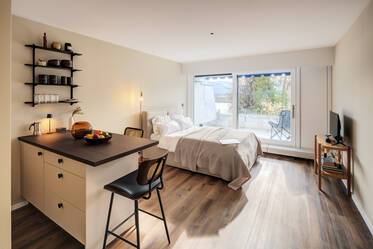 Отремонтированная 1-комнатная квартира в аренду на озере Tegernsee 