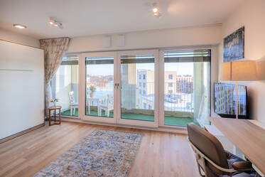 Современная 1-комнатная квартира с прекрасным видом