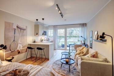 Красиво меблированная квартира в Schwabing