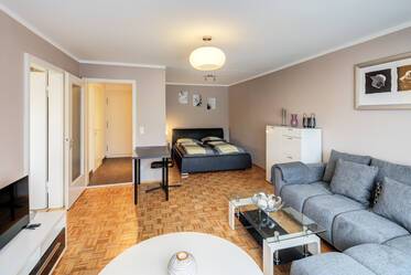 Красивая большая и современно меблированная 1-комнатная квартира