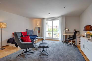Красиво меблированная квартира в Schwabing