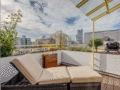 мансардная квартира München Arabellapark 03 терраса с крышей 11226