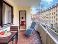квартира München Schwabing-West (rund um den Hohenzollernplatz) 01 балкон 3827