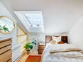 мансардная квартира München Giesing 01 спальная комната 6583