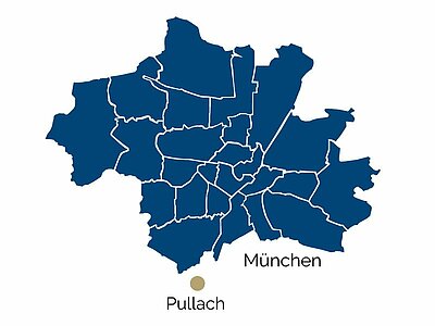 Город Пуллах на карте