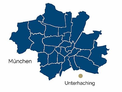 Город Унтерхахинг на карте Город Унтерхахинг на карте