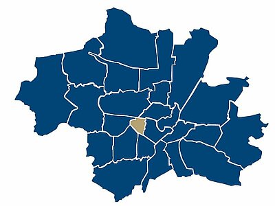Район Терезинхёе на карте