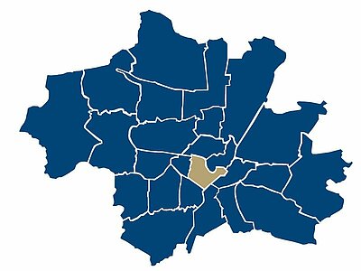 Район Людвигсфорштадт на карте