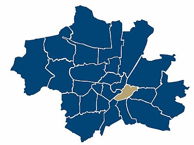 Район Хайдхаузен на карте