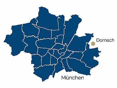 Город Дорнах на карте