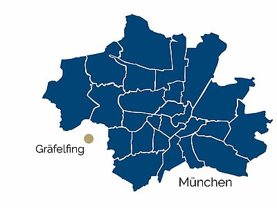 Город Грэфельфинг на карте