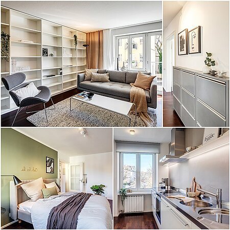 ID 12071: Лучшее расположение Schwabing, с большим балконом