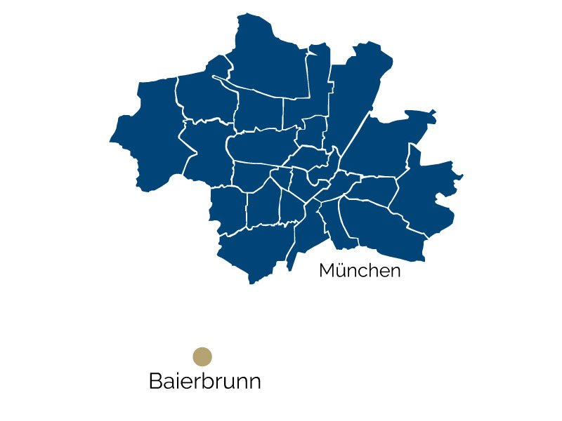 Город Байербрунн на карте