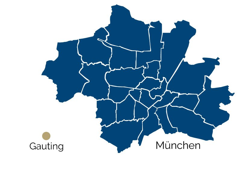 Город Гаутинг на карте
