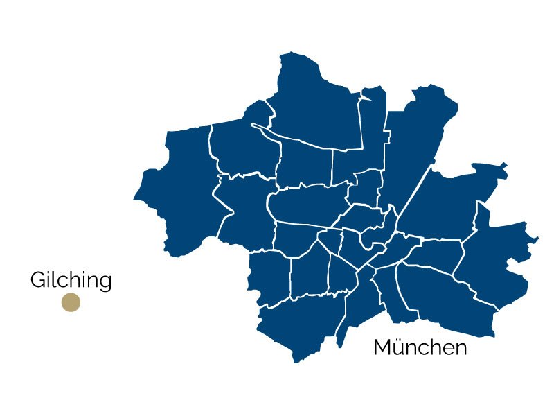 Город Гилхинг на карте