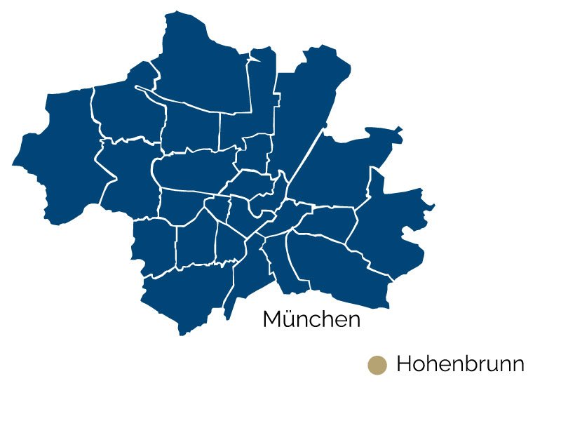 Город Хоенбрунн на карте