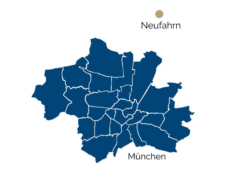 Город Нойфарн на карте