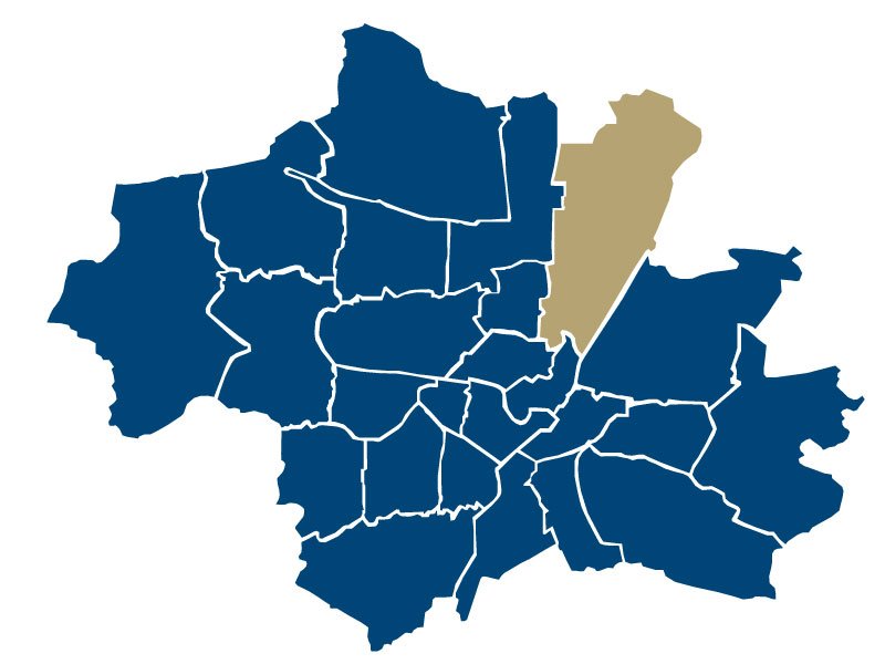 Район Штудентенштадт на карте