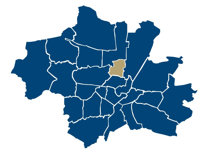 Район Швабинг на карте