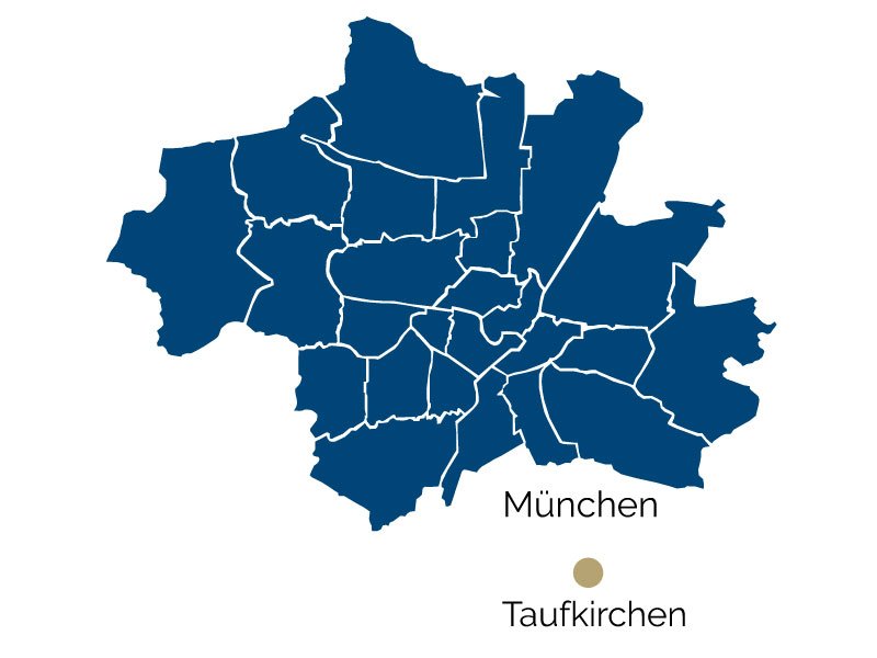 Город Тауфкирхен на карте