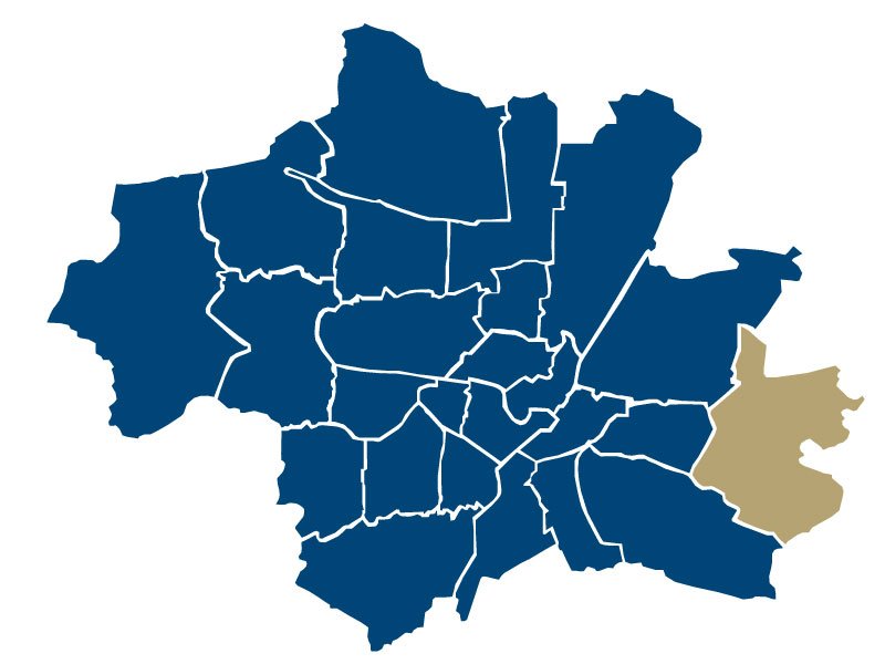 Район Мессештадт Рием на карте