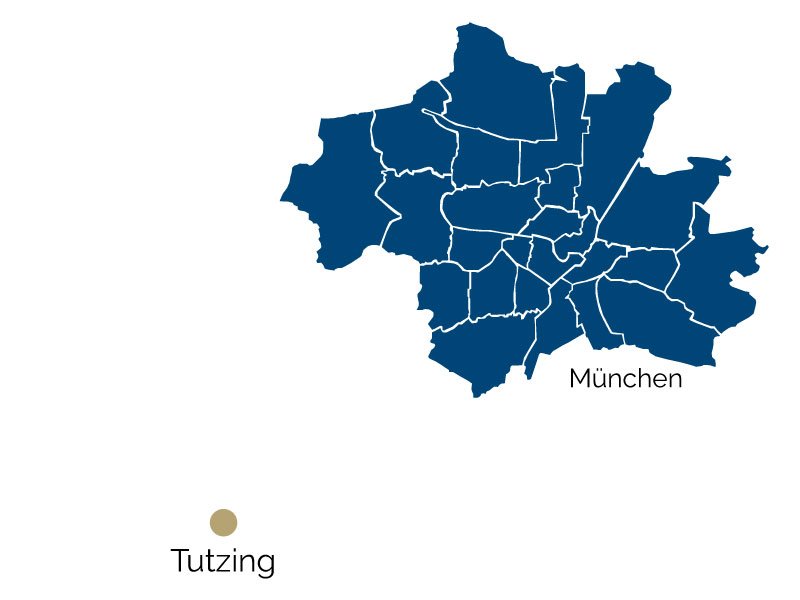Город Тутцинг на карте