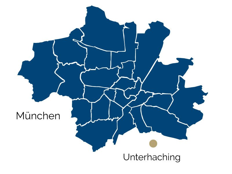 Город Унтерхахинг на карте